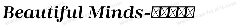 Beautiful Minds字体转换